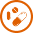 Multiple medications icon.